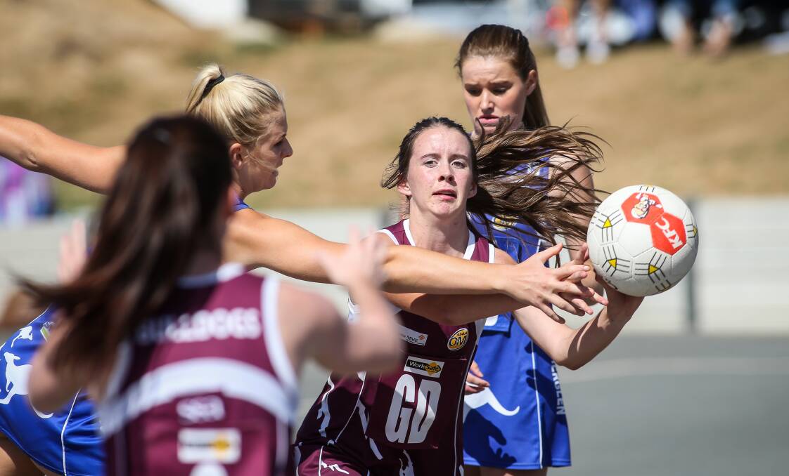STEPPING UP: Wodonga's Jess Miles, promoted to A grade this year, has become a key player for the Bulldogs as the team seeks to rebuild.