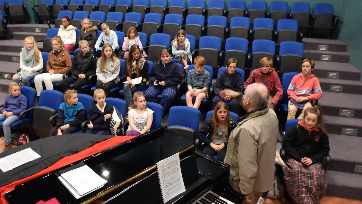NEARLY THERE: The Albury children's chorus will practise on Friday and Saturday before costume fittings and final rehearsal on performance day with Opera Australia.