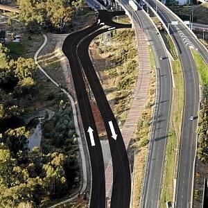 How the new ramp to the Hume Freeway from High Street will look.