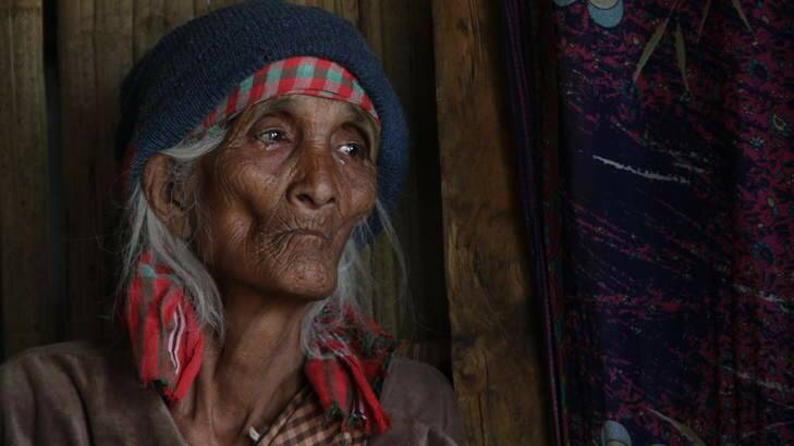 People power: Spility Langrin Lyngdoh, 81, sits in her home at Domiasiat, north-east India. The government wants her land to mine for uranium but she is refusing to sell. Photo: Ben Doherty