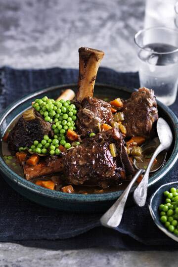 Food. Neil Perry's twice-cooked lamb shanks.
SMH GOOD WEEKEND Picture by WILLIAM MEPPEM 
GW130615 Photo: Ben Dearnley