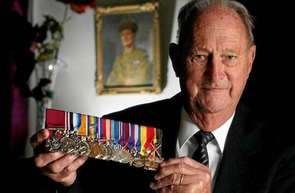 Rowan Borella says the VC and other medals of his father, Albert, will stay in Albury “where our family lives”. Picture: KYLIE GOLDSMITH