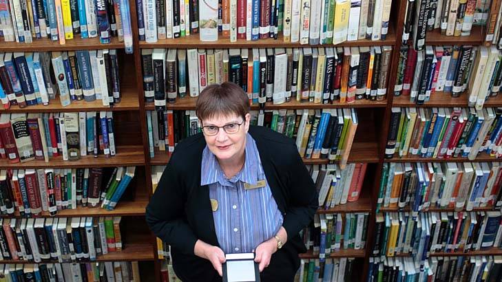E-book v ''p-book'' … Louise Barton, a collection services co-ordinator at Stanton Library, in North Sydney, says ''the whole digital thing has completely changed the playing field for libraries''.