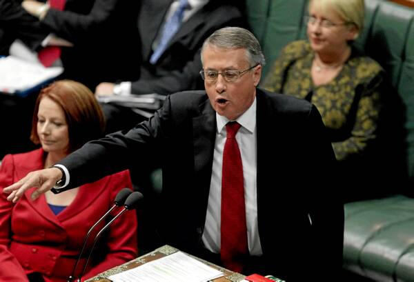Wayne Swan came under attack during question time in Parliament yesterday. Picture: FAIRFAX