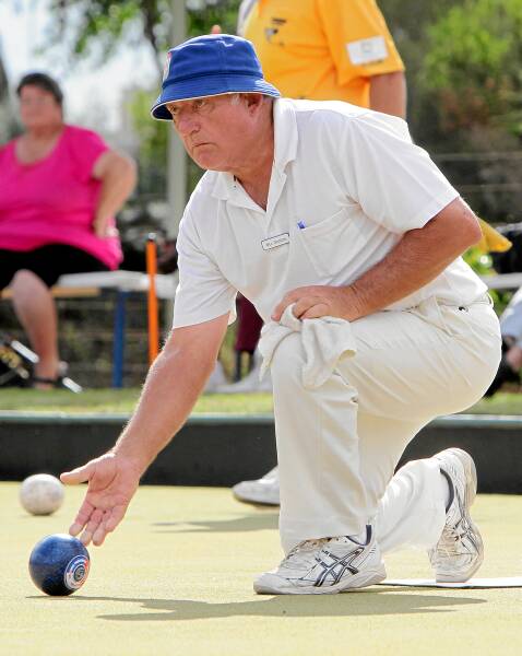 Bill Davison playing in a singles quarter-final. Picture: KYLIE GOLDSMITH