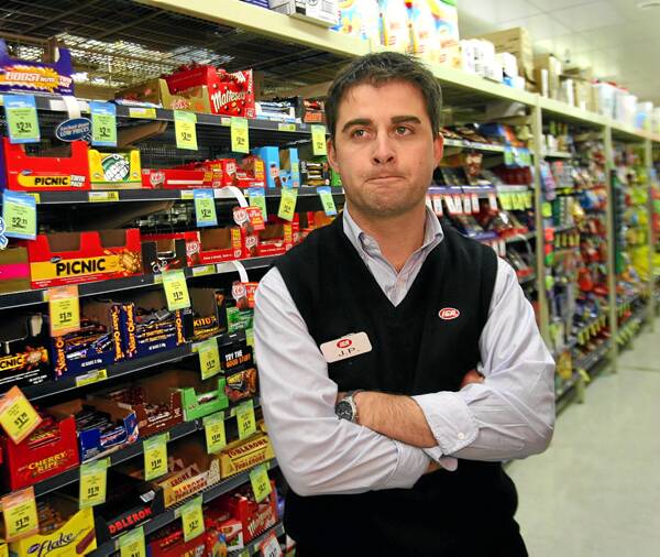 East Albury IGA manager John Paul sees shoplifting daily at his supermarket, which owner Bob Mathews says impacts all customers as prices are increased to cover the cost of theft. Picture: RAY HUNT