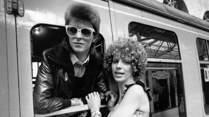 David Bowie and wife Angie Bowie in 1973. She found her husband in bed with Mick Jagger, cccording to author Chris Andersen.