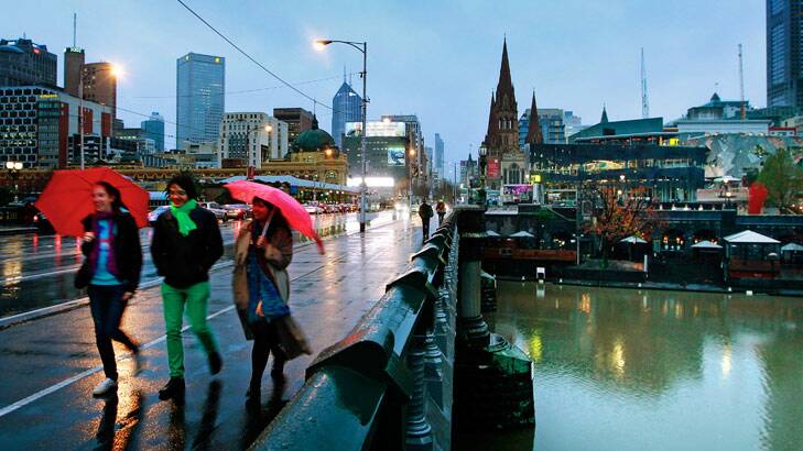 Melbourne is bracing for gale-force wind and storms today. Photo: Paul Rovere
