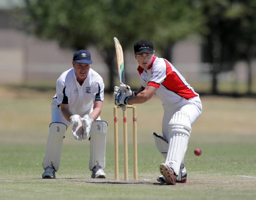 Baranduda Rangers’ Blake Nikolic took the vital wicket of Bethanga’s Brad Taylor. He finished his four-over spell with 1-16.