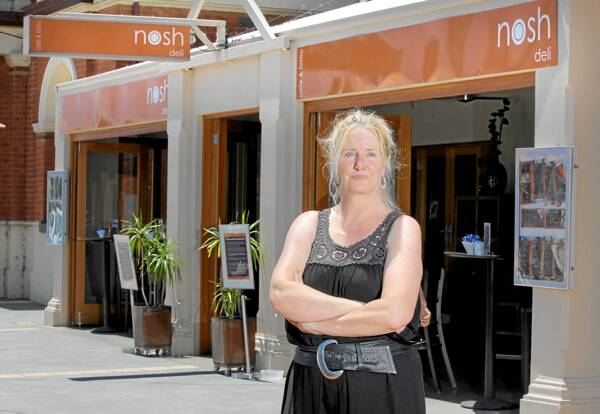 Co-owner of Nosh Deli, Sharon O’Brien, believes the thieves would have been aware there was a lot of money around Yarrawonga businesses during the peak holiday time.Pictures: Tara Goonan