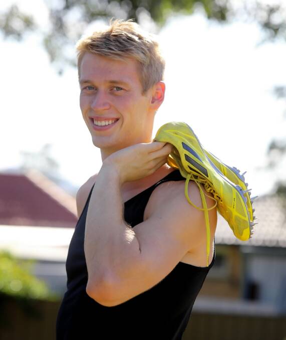 Huon sprinter Lee Forrest, 18, has taken out the Stonnington Gift in Melbourne. Picture: PETER MERKESTEYN