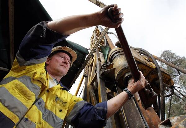 Drill supervisor Wayne Goodwin operates a large drill at the Mount Unicorn site where a potentially multi-billion-dollar discovery of the metal, molybdenum, has been found.