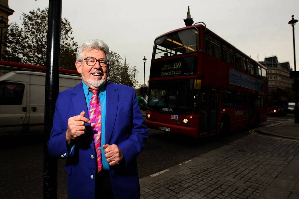 Rolf Harris in London. He released his classic song Tie Me Kangaroo Down Sport as a children's book and embarked on a tour to Australia. Photo: Mike Bowers