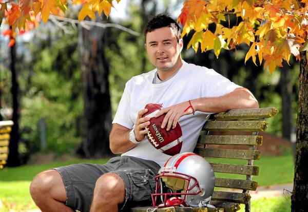 Josh Bartel hopes his two-year deal to play gridiron in Canada will lead to a NFL career. Picture: MATTHEW SMITHWICK