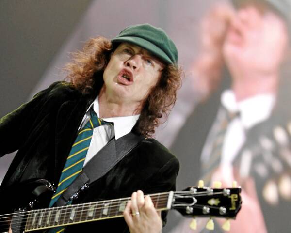 Angus Young was "awesome". Picture: FAIRFAX