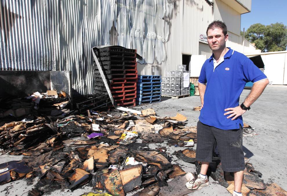 Manager J.P Mathews says the $1 million fire at the East Albury supermarket early yesterday is the worst thing that’s happened to his family in 25 years of business. Picture: BEN EYLES