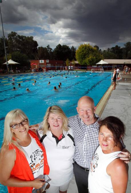 Big Splash supporters Karin Willcox, Fiona Tutthill, Stephen Mamouney and Annette Baker are aiming for their successful fund-raiser for headspace to become an annual event. Picture: KYLIE ESLER
