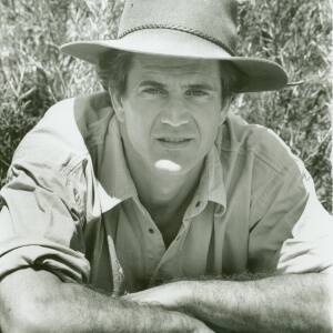 Mel Gibson at his Kiewa Valley property in the 1990s
