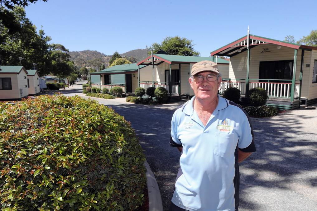 All Seasons Tourist Park manager Frank Johnson advises his holidaying clients to be vigilant. Picture: PETER MERKESTEYN