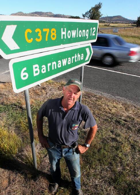LEFT: Ray Fisher was pleased with the announcement of an upgrade for the intersection of Murray Valley Highway and Howlong Road at Barnawartha. Work will begin before the end of the month.
