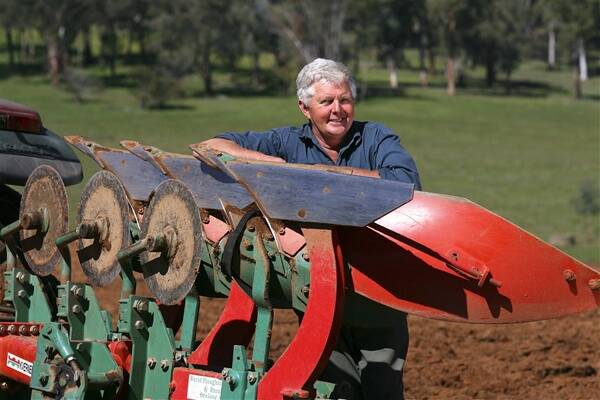 Bruce Lumsden ploughs his Buckland Valley property and says Australia has a god chance at the 57th World Ploughing Championships. Picture: NIC GIBSON