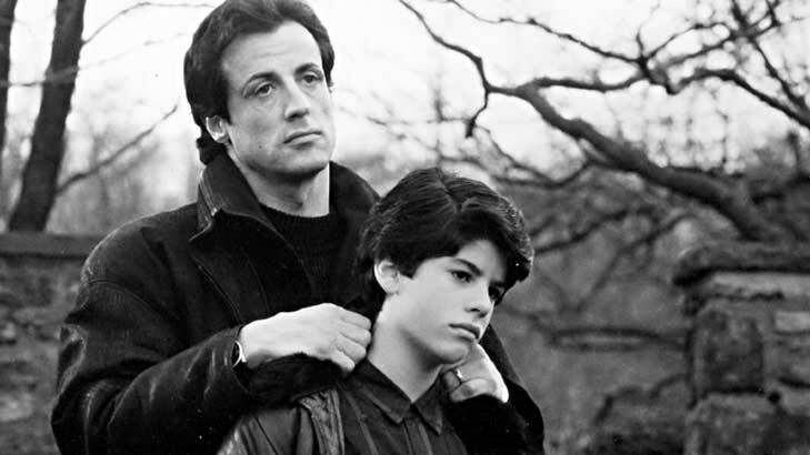 Rocky Bilboa and Rocky Bilboa Jr - father and son act together in 1990's <i>Rocky V</i>.