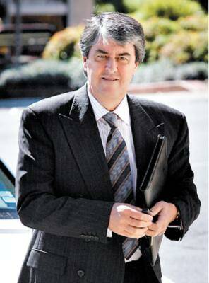 John Bergamin at Wangaratta Court yesterday.