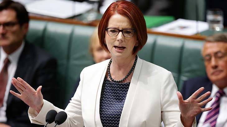 Former prime minister Julia Gillard says gender issues are more easily glossed over than racism. Photo: Alex Ellinghausen