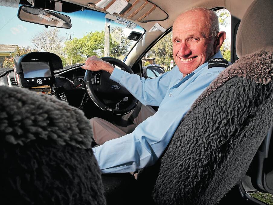 North Albury taxi driver Alan English celebrates his 80th birthday reflecting on his years at the wheel. Picture: BEN EYLES