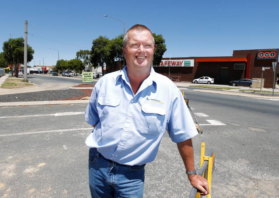 Excell Gray Bruni director Geoff Hayes looks forward to the Elgin Boulevard realignment. Picture: BEN EYLES