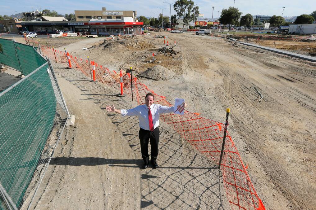 Wodonga mayor Rod Wangman and his team have started planning for the new city centre. Picture: TARA GOONAN