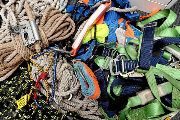 Climbing rope was among the $100,000 worth of property recovered.