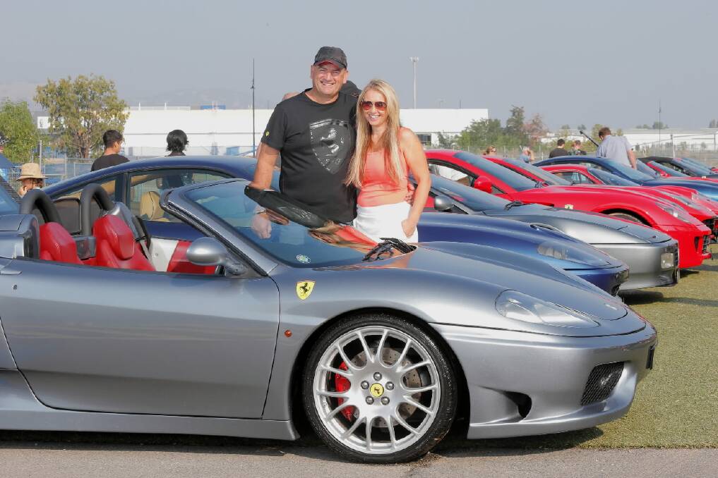 Perry and Zyra Meka, of Shepparton, with their 360 Spider Ferrari.