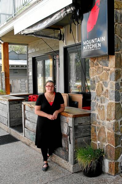 Ally McEwan is one of only two businesses still open at Dinner Plain.