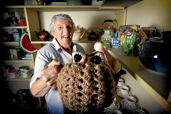 Betty Walton is potty about tea. She is organising the Bring Back the Teapot Festival at Tintaldra. Picture: TARA ASHWORTH