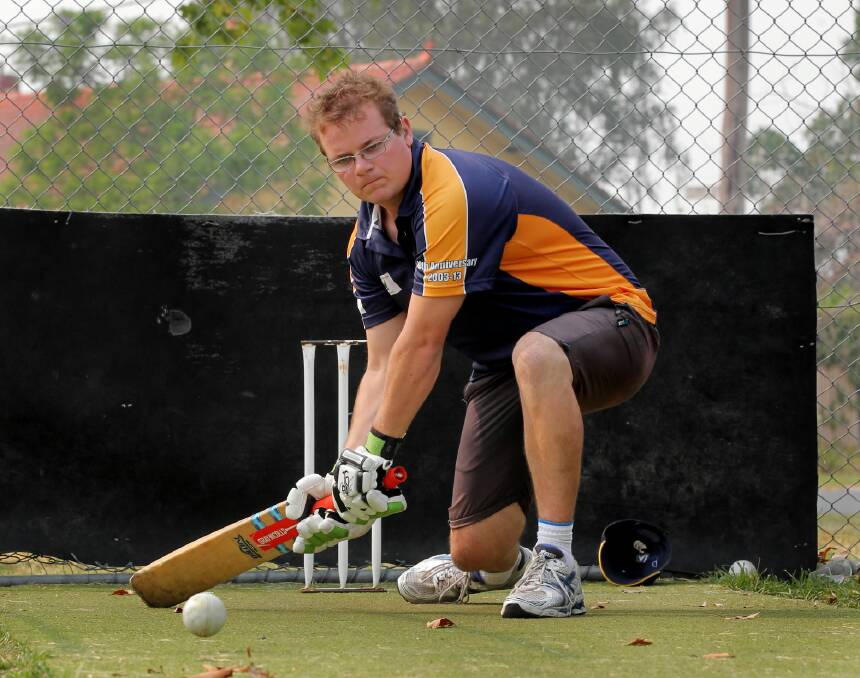 Mathew Kent will play in the Australian blind cricket side. Pictures: DAVID THORPE