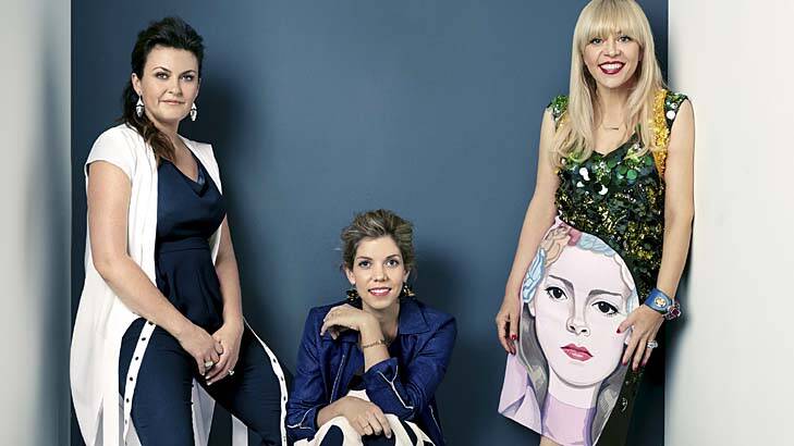 Stylish: Karen Martini, Lucy Feagins and Catherine Martin. Photo: Hugh Stewart for InStyle
