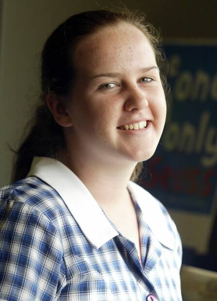 Sarah Lehmstedt, aged 13, in her student days at Victory Lutheran College in 2005.
