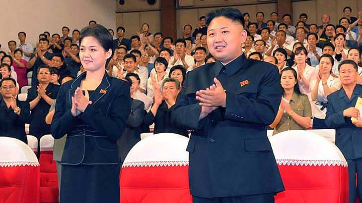 Guess who … Kim Jong-un with the woman at a concert.