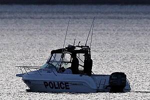 A police boat in the search for a 33-year-old Albury soldier gone missing on Lake Hume. PICTURE: Kylie Goldsmith.