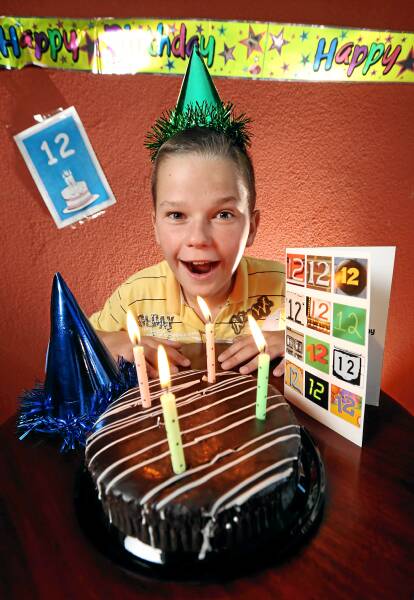 Josh Egan will be celebrating a special 12th birthday today. Picture: KYLIE ESLER