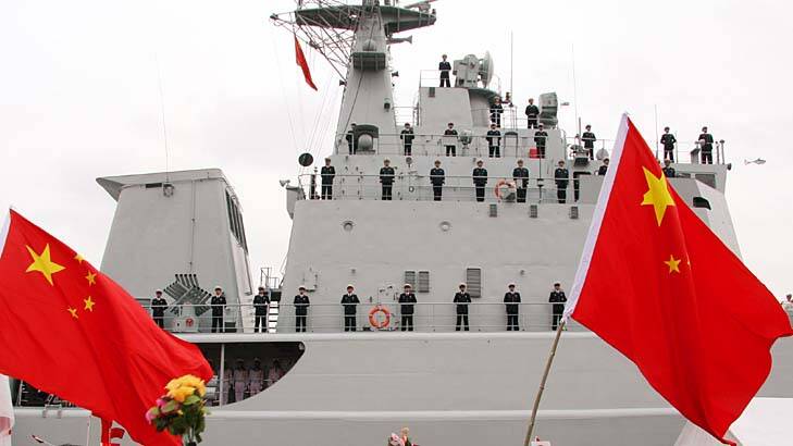 "China carried out combat simulations at the beginning of the month between Christmas Island and Indonesia in an apparent flexing of its growing naval muscle." Photo: Supplied