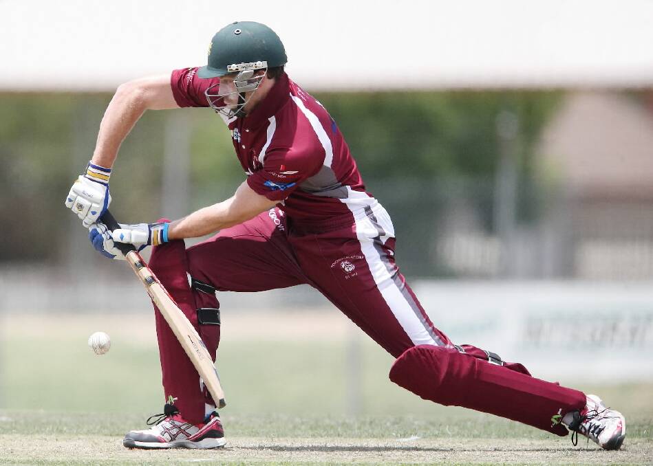Wodonga big quick James Saker showed he was no mug with the bat with 28 against the Crow’s attack. 