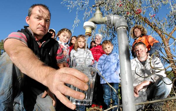 Tim O’Dwyer and Bundalong residents think holidaymakers will get cleaner water than them. Picture: KYLIE GOLDSMITH