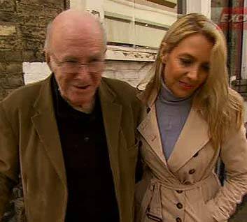 Clive James with Leanne Edelsten.