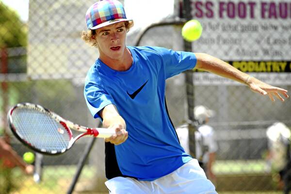 Lewis Ahern has a big future in tennis according to his coach, Phil Shanahan. Picture: MATTHEW SMITHWICK