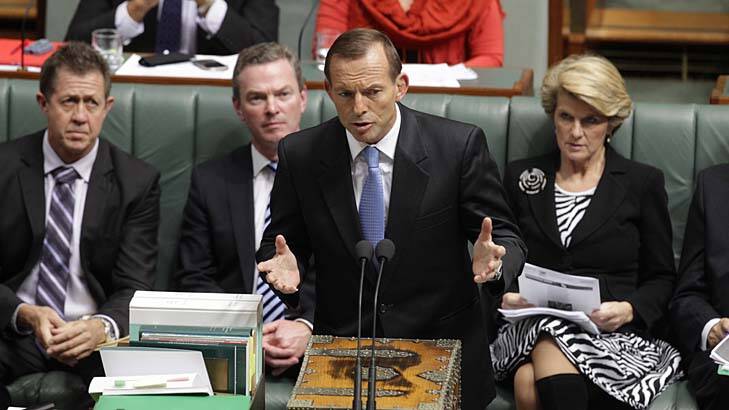 Tony Abbott plans to turn back boats and reintroduce temporary protection visas. Photo: Andrew Meares