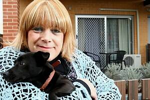 Donna Macklan and her dog Bella have found a new home through a program run by Homes Out West. PICTURE: Matthew Smithwick.