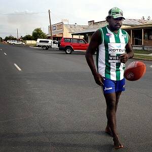 Former AFL player Relton Roberts will play for Walla this year. PICTURE: Peter Merkesteyn.