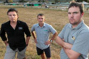 Marty Tittensor, Marty Coates and Dallas Holt Painting director Dallas Holt have all been caught up in the collapse of Wodonga-based Ultimate Design &amp; Build, which owes more than $700,000, mostly to Border businesses. Picture: KYLIE ESLER